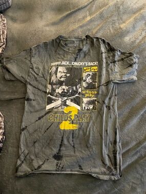 Chucky Child’s Play 2 Tie-Dye Graphic T-Shirt | Horror Movie Tee | Size M